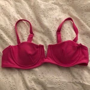 Hot pink bikini top